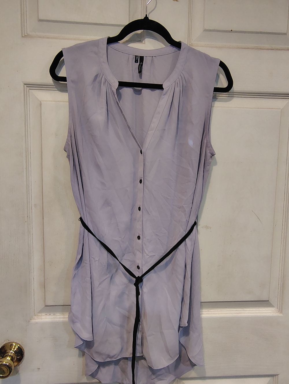 Maurices Grey/Lilac Dress Size L